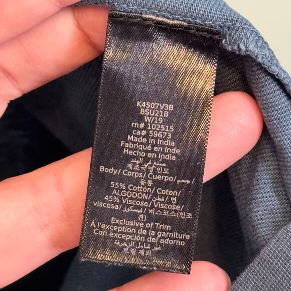 John Varvatos Hillsboro T-Shirt Mens L Cosmos Blue Crew Neck Short Sleeve Casual - Picture 6 of 6